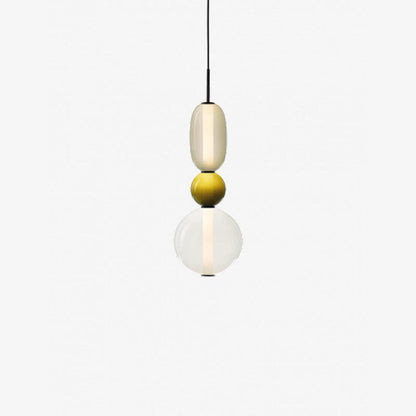 Lampe pendante en verre confit