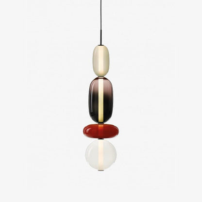 Lampe pendante en verre confit