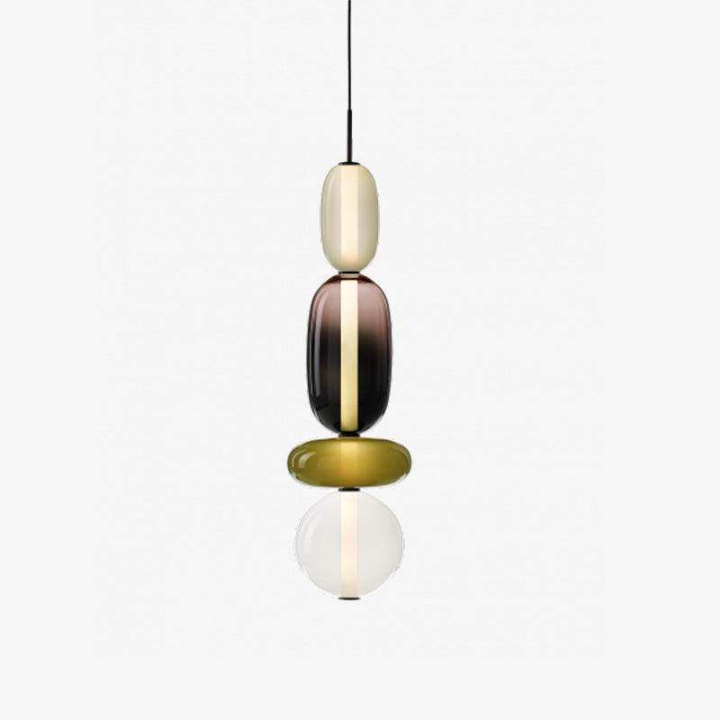 Lampe pendante en verre confit