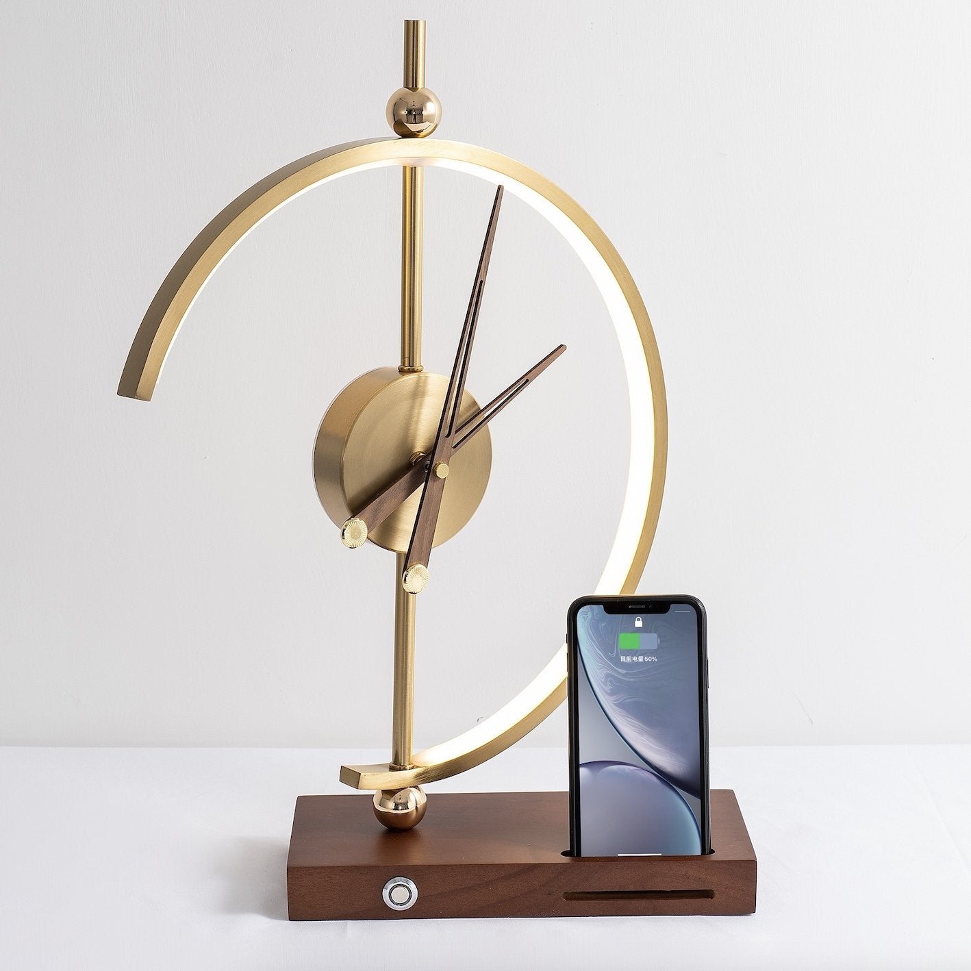 NagoyaLight - Lampe-horloge Et Chargeur De Luxe