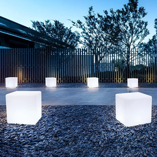 Lampe De Jardin Cubique