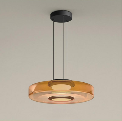 Naldor - Lampes suspendues en verre de style Bauhaus