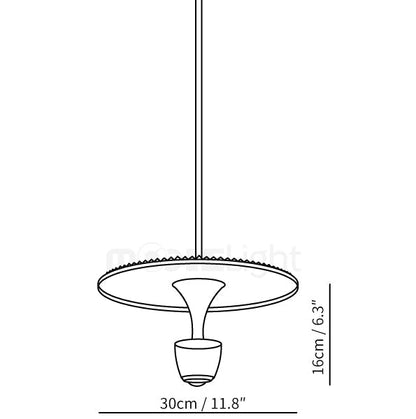 Lampe À Suspension Moderne En Forme De Disque À Led