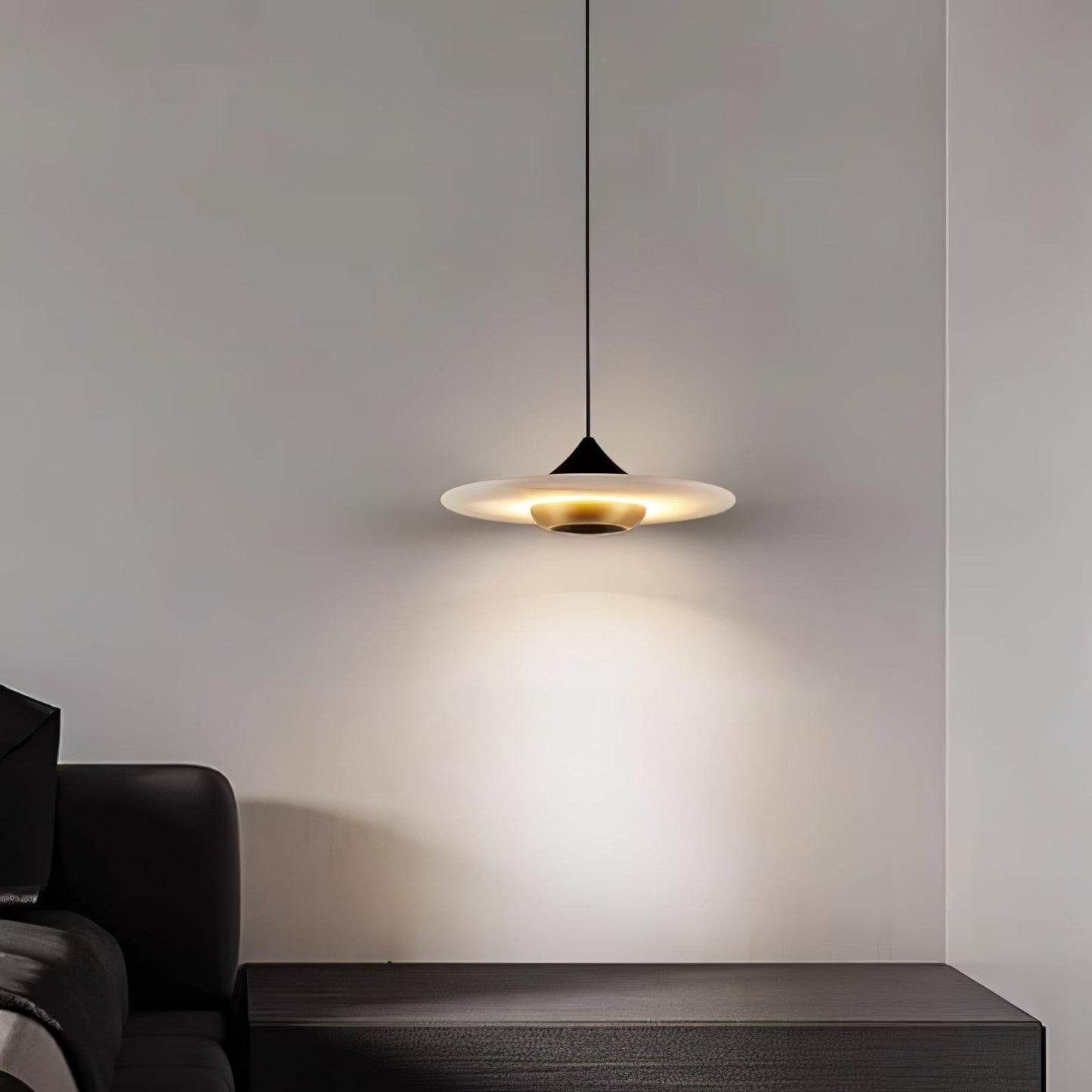 Lampe À Suspension En Marbre Soucoupe Volante