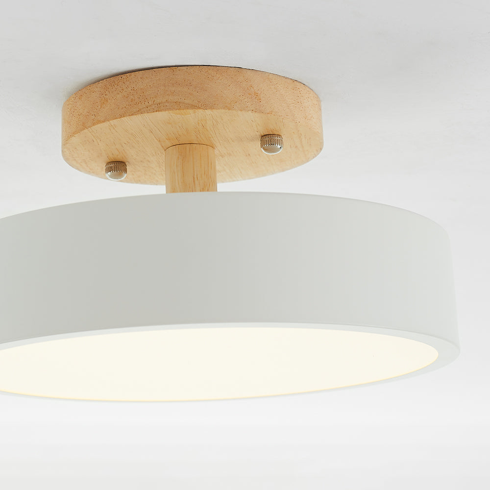 Plafonnier Led Moderne En Bois