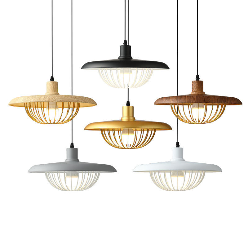 Lampes Suspendues Imitation Bois