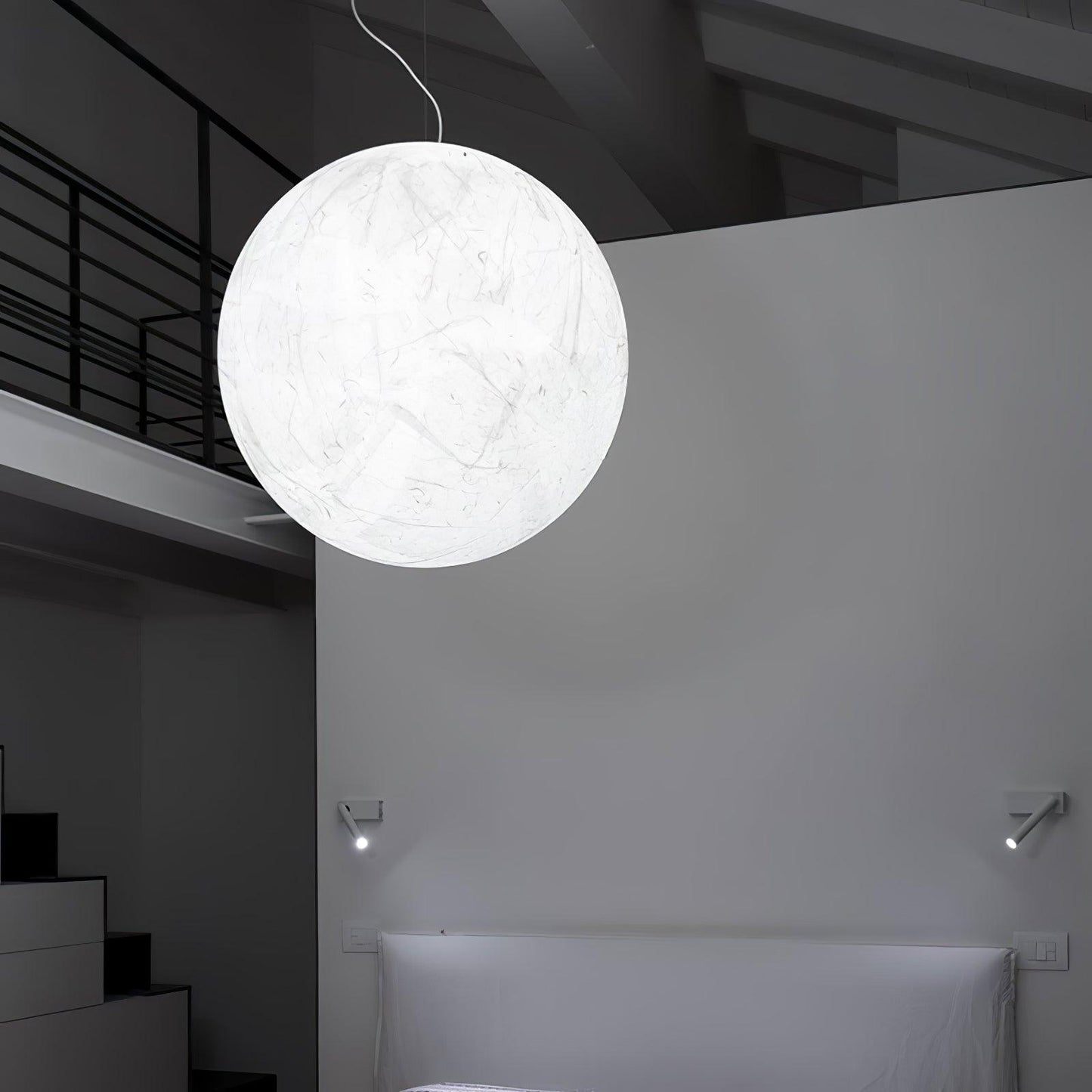 Nirelle - Lampe pendante en soie Moon