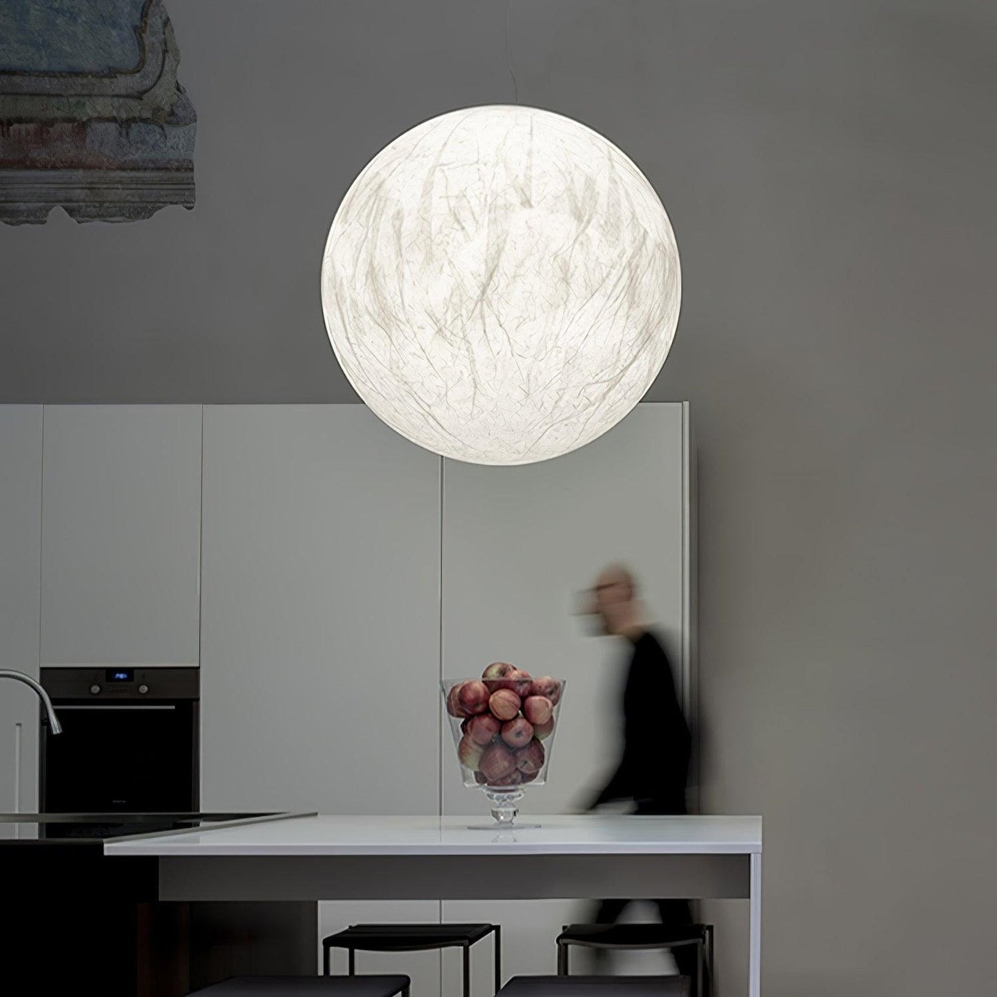 Nirelle - Lampe pendante en soie Moon