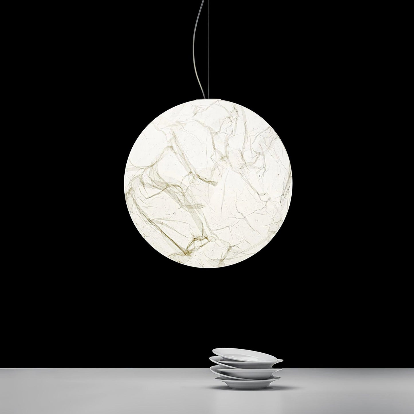 Nirelle - Lampe pendante en soie Moon