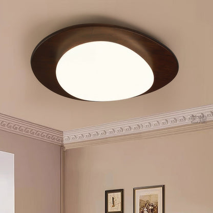 Plafonnier Scandinave En Grain De Bois Pebble