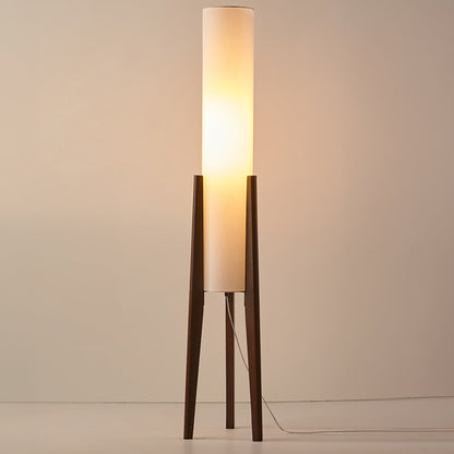 Lampadaire En Noyer Lampe D'Art En Bois Massif