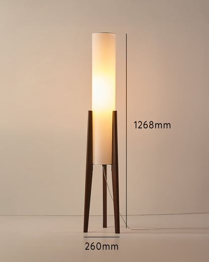 Lampadaire En Noyer Lampe D'Art En Bois Massif