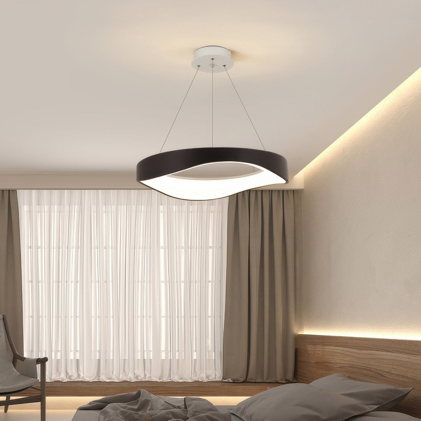 Suspension Led Ronde Moderne Pour Un Éclairage Intérieur Polyvalent