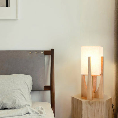 Lampadaire En Noyer De Style Japonais Lampe Simple En Bois Massif