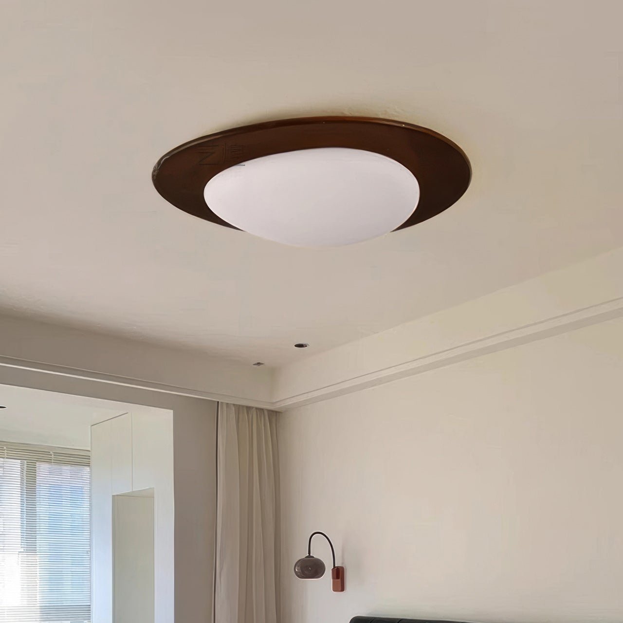 Plafonnier Scandinave En Grain De Bois Pebble