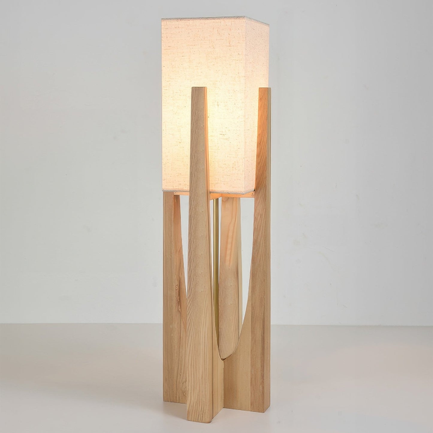 Lampadaire En Noyer De Style Japonais Lampe Simple En Bois Massif