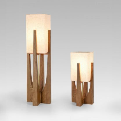 Lampadaire En Noyer De Style Japonais Lampe Simple En Bois Massif