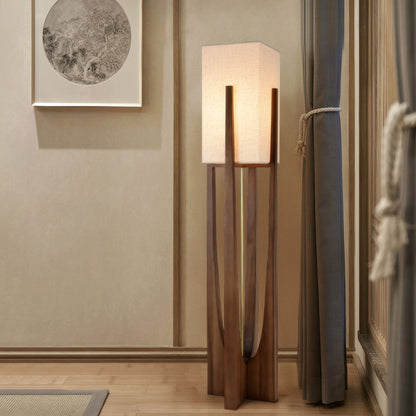 Lampadaire En Noyer De Style Japonais Lampe Simple En Bois Massif