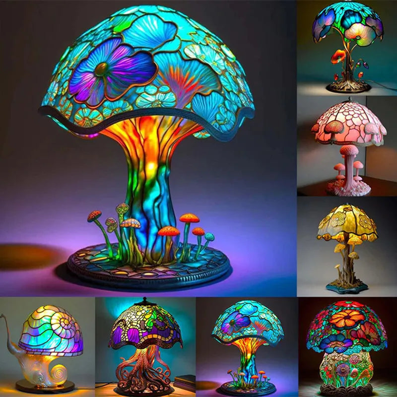 Lightshroom - Lampe De Table Champignon Colorée