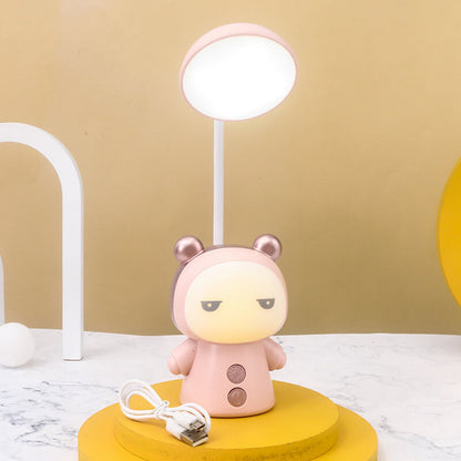 Lampe De Bureau Led Colorée Pour Enfants En Forme De Poupée De Dessin Animé En Abs