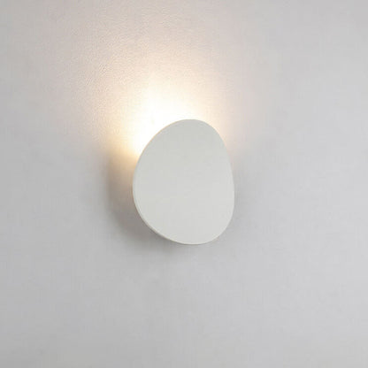 Applique Murale D'Intérieur Et D'Extérieur À Led Ronde Minimaliste À 1 Ampoule