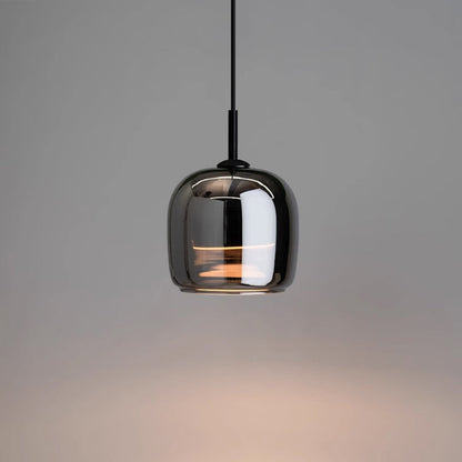 Rilina - Suspension nordique en verre noir