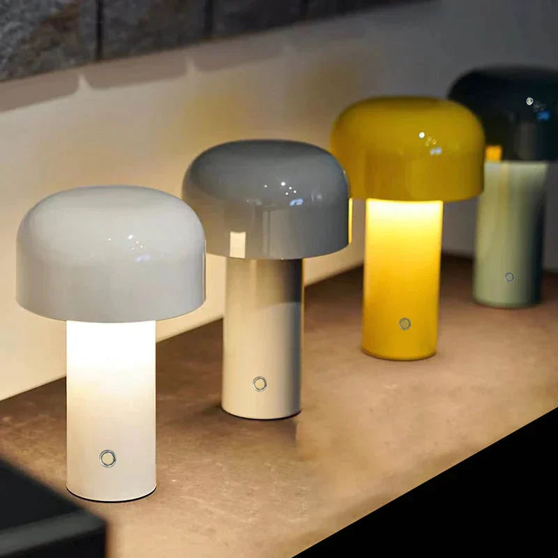 Lampe De Table Sans Fil En Forme De Champignon Italien