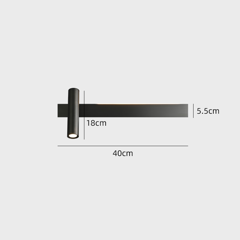 Applique Murale Minimaliste Led Avec Spot