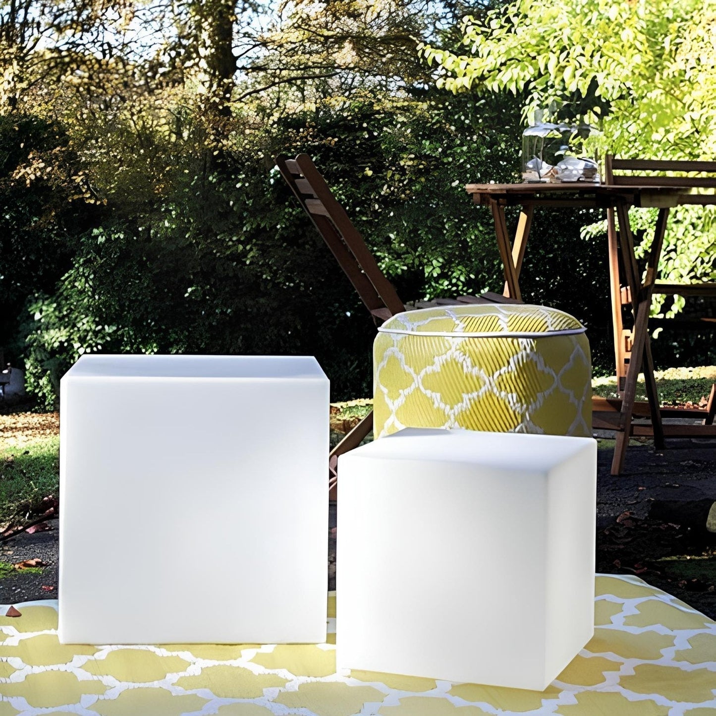 Lampe De Jardin Cubique