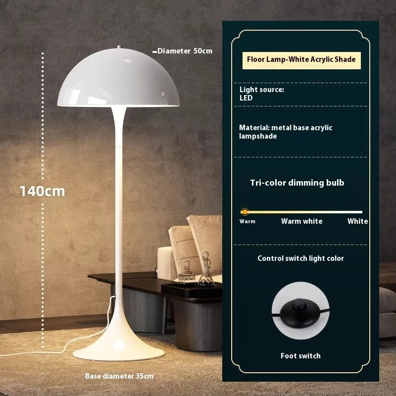 Lampadaire Led Champignon Design Danois Nordique