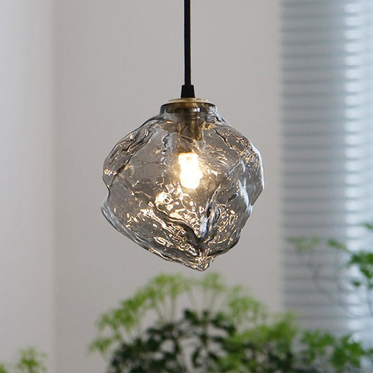 Lampe Suspendue En Verre De Lave