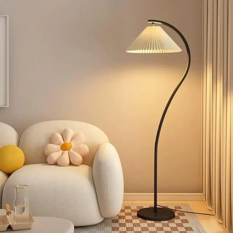 Lampadaire Led Moderne En Tissu