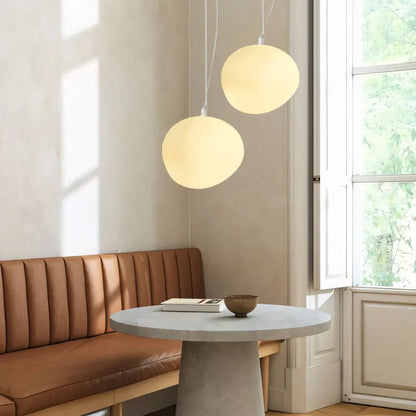 Suspension En Galets Blancs
