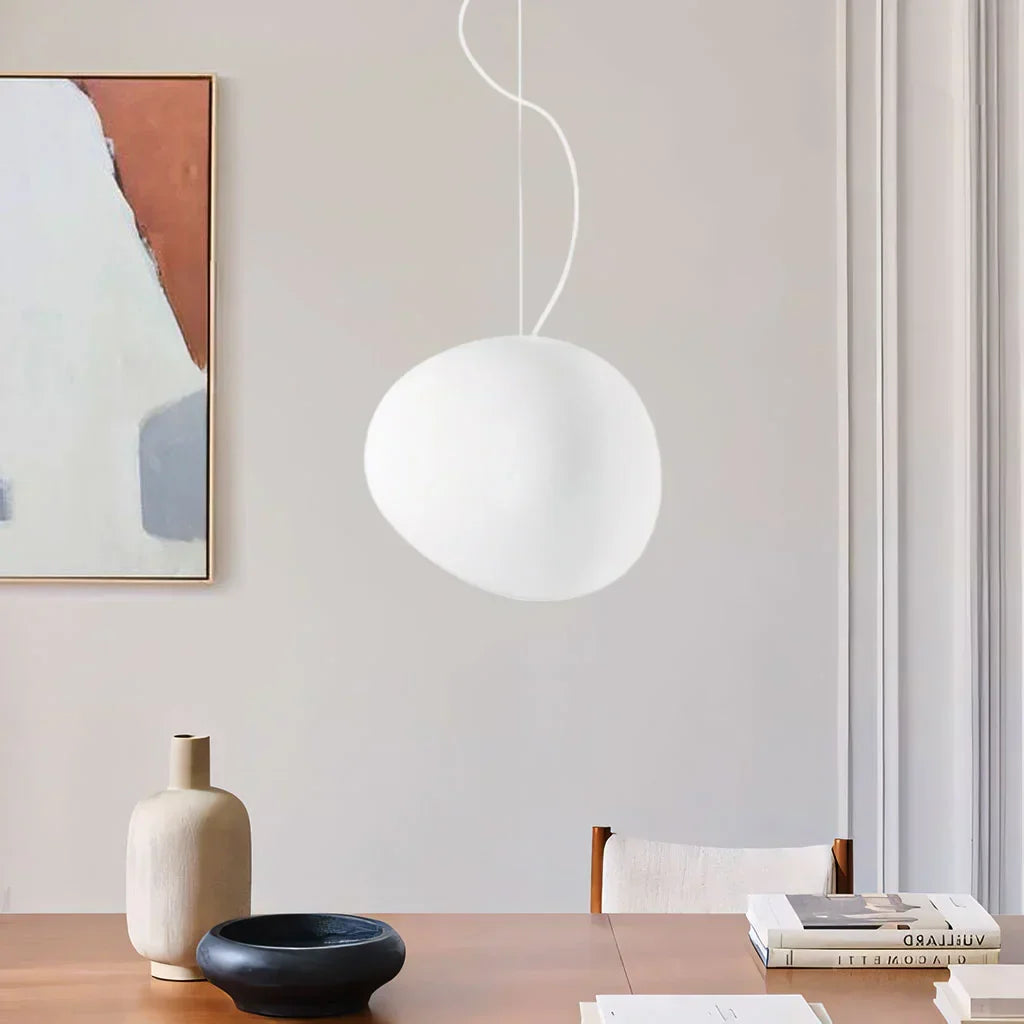 Suspension En Galets Blancs