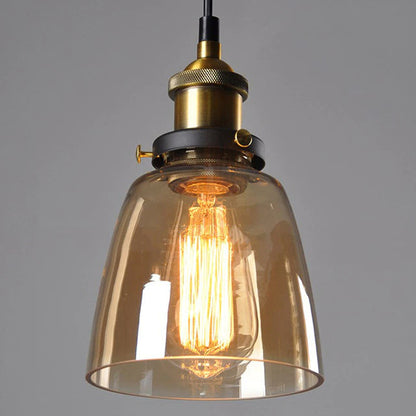 Nurieux - Lampe suspendue en verre antique