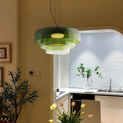 Lampe À Suspension En Verre Nordique