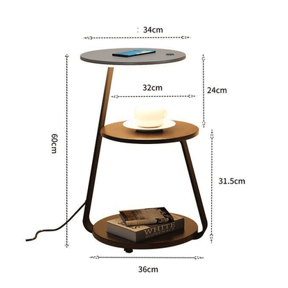 Table D'appoint Signature Avec Éclairage Intégré