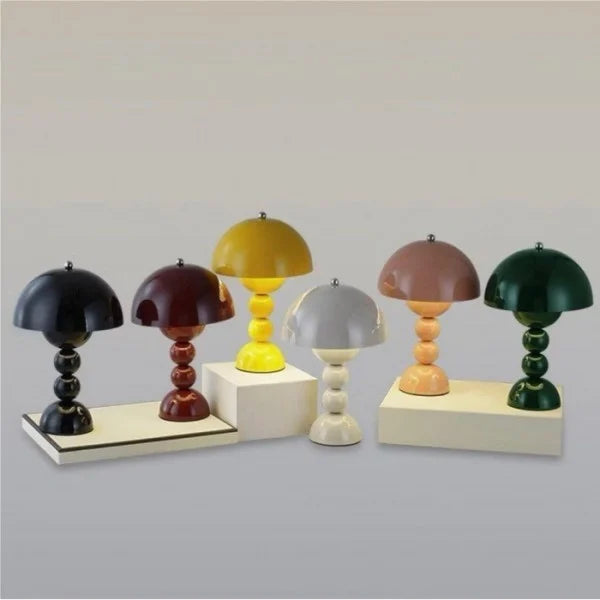 Lampe De Table Portable Colorée À Boutons De Fleurs Nordiques