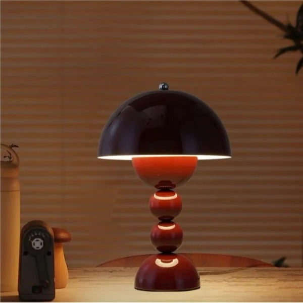 Lampe De Table Portable Colorée À Boutons De Fleurs Nordiques