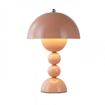 Lampe De Table Portable Colorée À Boutons De Fleurs Nordiques