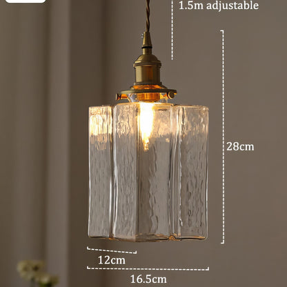 Lampe Suspendue En Verre De Style Rétro Moderne