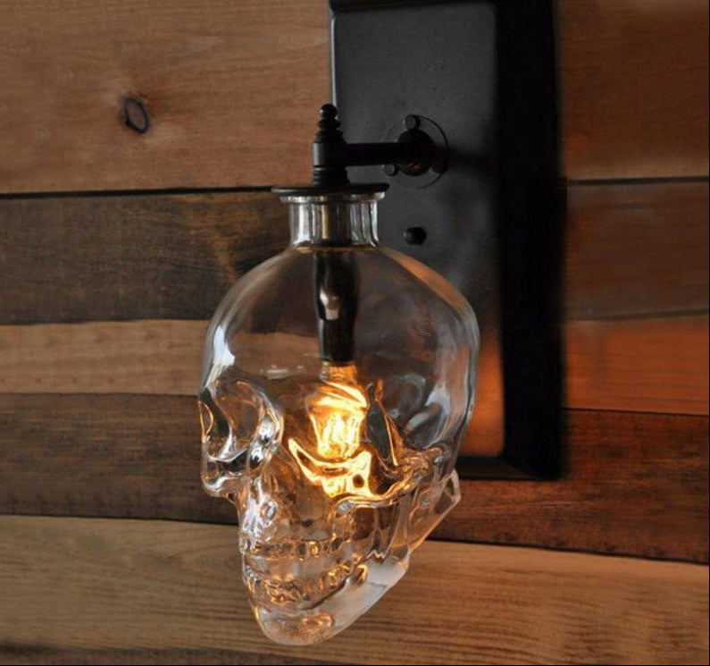 Applique Murale Tête De Mort En Verre