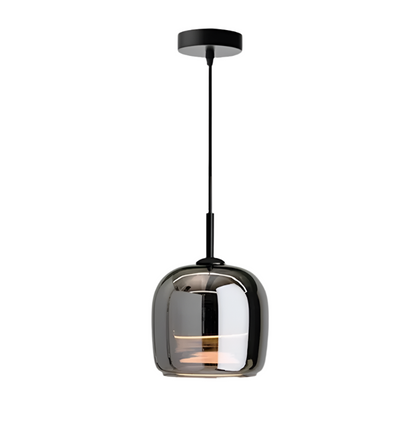 Lampe À Suspension Nordique En Verre Noir