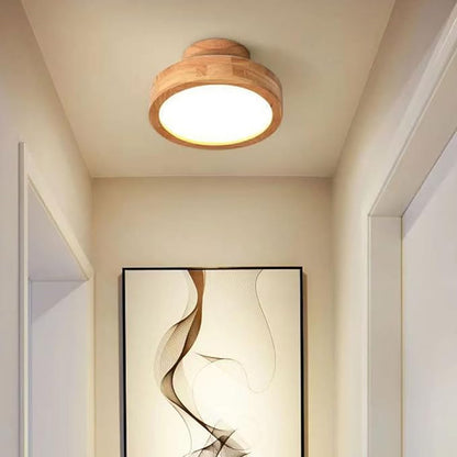 Plafonnier Led Moderne En Bois